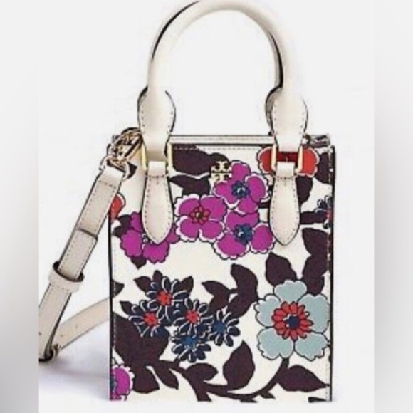 🌸NEW TORY BURCH EMERSON PRINTED MINI SHOPPER TOTE🌸 - Picture 3 of 16